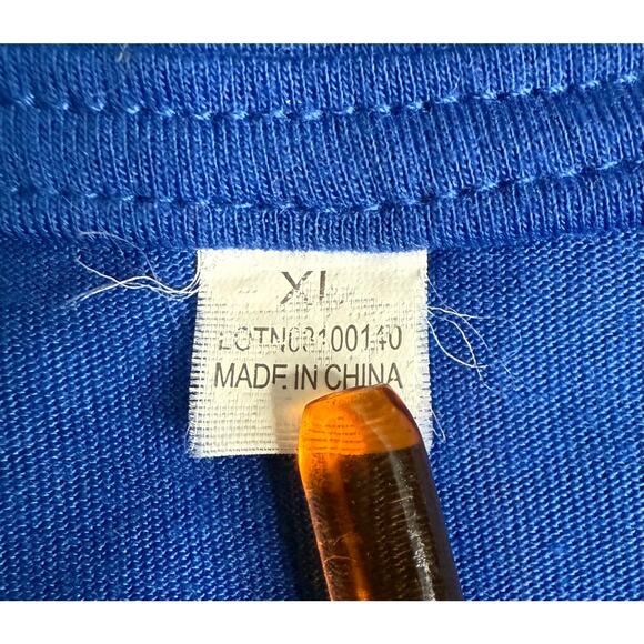 Blue Peace Sign Daisy Flower Power T-Shirt XL Hippie Retro Festival Tee - Picture 5 of 6